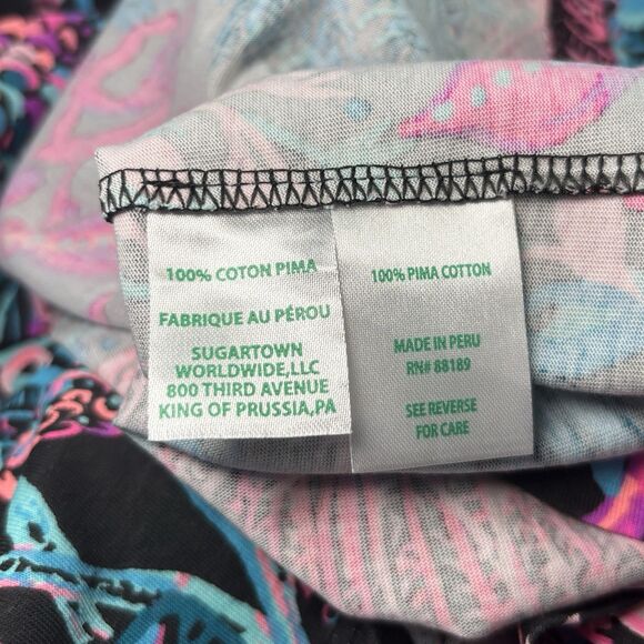 Lilly‎ Pulitzer Etta Dress Long Sleeve Onyx Twilight Coral Size  Small - Picture 10 of 11